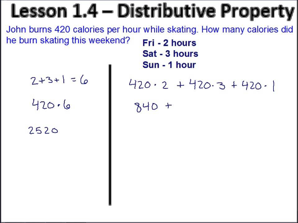 1 2 4 Order Of Operations Distributive Property YouTube