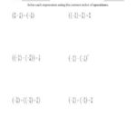 2 Step Positive Negative Fractions Order Of Operations Order Of