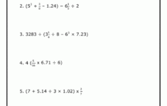 28 Order Of Operations With Decimals Worksheet Notutahituq Worksheet