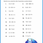 30 Awesome 5th Grade Order Of Operations Worksheet Pdf