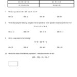 5 7 Order Of Operations Quiz Worksheet