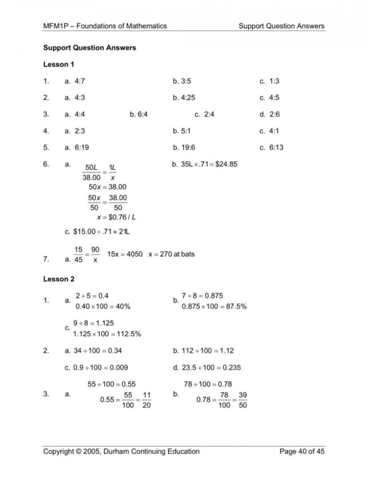 Order Of Operations Worksheets 4th