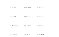 Absolute Value Order Of Operations Worksheet Printable Worksheets Are