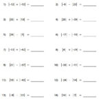 Absolute Value Worksheets Math Practice Worksheets Practices