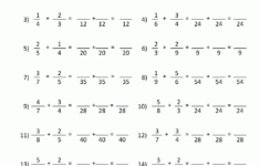Adding Subtracting Fractions Worksheets
