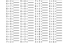 Addition 5 Minute Drill H 10 Math Worksheets With Etsy First Grade