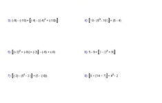 Advanced Order Of Operations Problems Order Of Operations Algebra