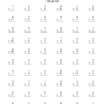 Advanced Times Table Drills This Worksheets Allows You To Select Any