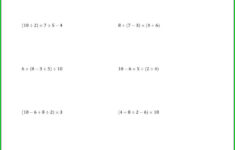 Algebra 1 Order Of Operations Worksheet Answers Worksheet Resume Examples