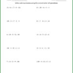 Algebra 1 Order Of Operations Worksheet Answers Worksheet Resume Examples