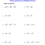 Algebra 2 Worksheets Radical Functions Worksheets Radical