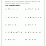 Algebra Worksheet NEW 820 ALGEBRA BODMAS WORKSHEETS