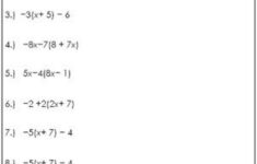 Algebra Worksheets For Simplifying The Equation Algebra Worksheets