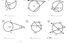 Angles In A Circle Worksheets Math Monks