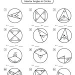 Angles In A Circle Worksheets Math Monks
