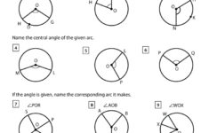 Angles In A Circle Worksheets Math Monks