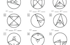 Angles In A Circle Worksheets Math Monks