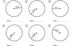 Area Of A Circle Worksheets Math Monks