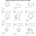 Area Perimeter Geometry Worksheets Area And Perimeter Regular Polygon