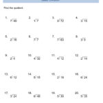 Basic Division Math Worksheet Archives EduMonitor