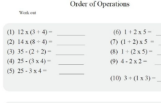BODMAS Order Of Operations TES Maths Worksheet Teaching Resources