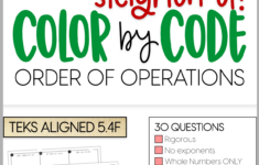 Christmas Color By Number Order Of Operations Kraus Math Order Of