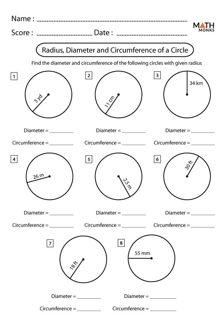 Math Worksheets Circles Order Of Operation Worksheets