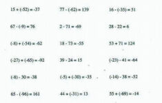 Cobb Adult Ed Math Integer Operations And Order Of Operations