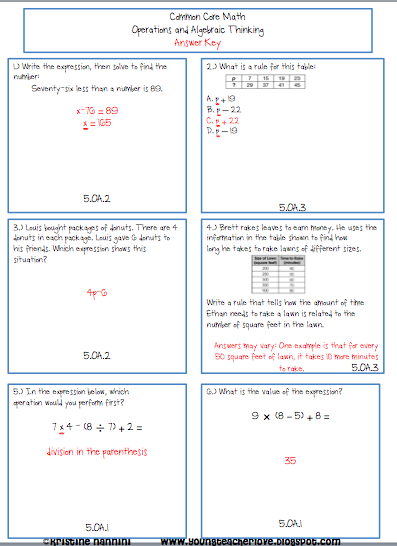 Common Core Math Worksheets 5th Grade Order Of Operations 