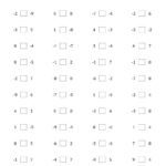 Comparing Integers From 9 To 9 A Integers Worksheet Integers