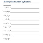 Dividing Fractions Interactive Worksheet
