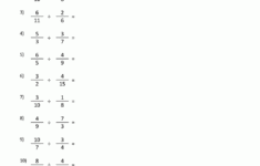 Dividing Fractions Worksheet