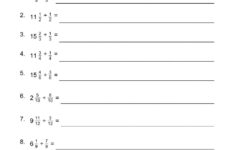Dividing Fractions Worksheet