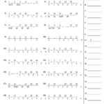 Equivalent Fraction Patterns Worksheet With Answer Key Printable Pdf