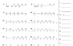 Equivalent Fraction Patterns Worksheet With Answer Key Printable Pdf