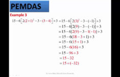 Exponents Square Roots And Order Of Operations Part 2 Order Of