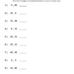 Factors Worksheets Printable Factors And Multiples Worksheets