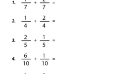 Fourth Grade Adding Fractions Worksheet