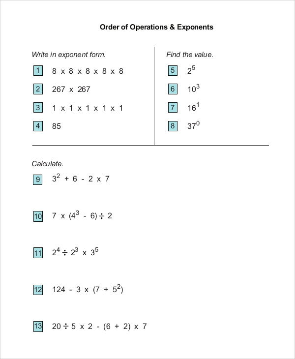 FREE 8 Sample Multiplication And Division Worksheet Templates In PDF 
