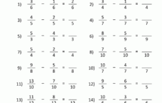 Free Fraction Worksheets Adding Subtracting Fractions