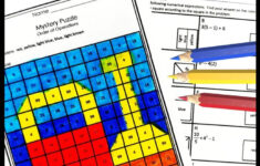 Free Order Of Operations Mystery Picture Order Of Operations Maths