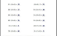 Free Printable Math Worksheets 6Th Grade Order Operations Free Printable