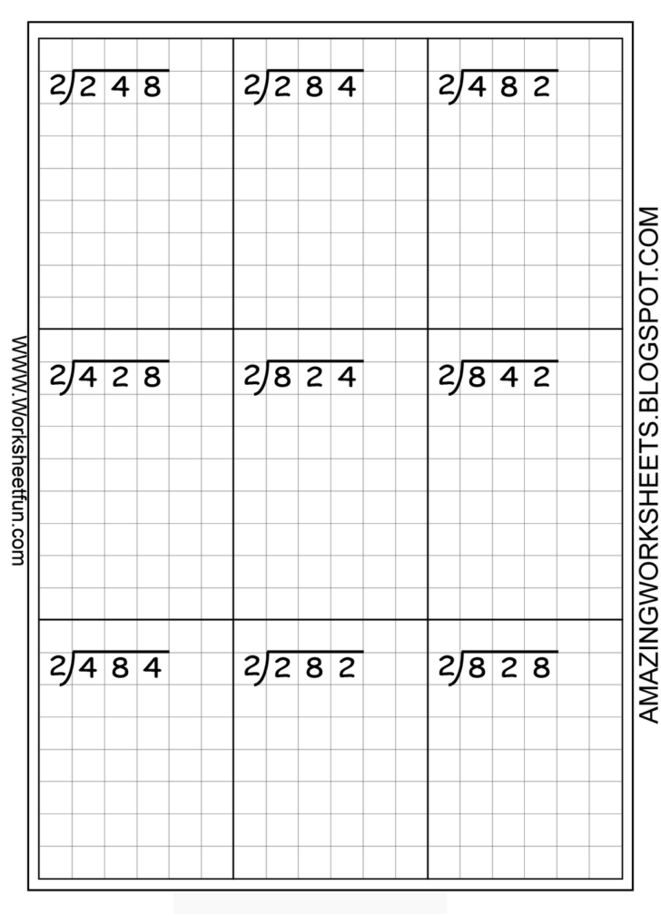 Free Math Worksheets Simple Long Division