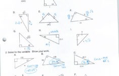 Geometry Special Right Triangles Worksheet Answers The Best Free