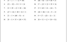 Great Order Of Operations Worksheet 5 Order Of Operations Worksheet