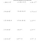 Integers Order Of Operations Three Steps A Order Of Operations