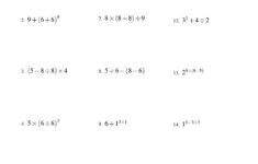 Integers Order Of Operations Three Steps A Order Of Operations