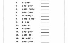 Integers Rules Number Line Notes And Practice Problems Worksheets