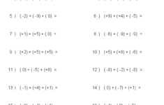 Integers Worksheets Dynamically Created Integers Worksheets