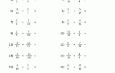 Math Aids Fractions Worksheets Answers Matching Fractions